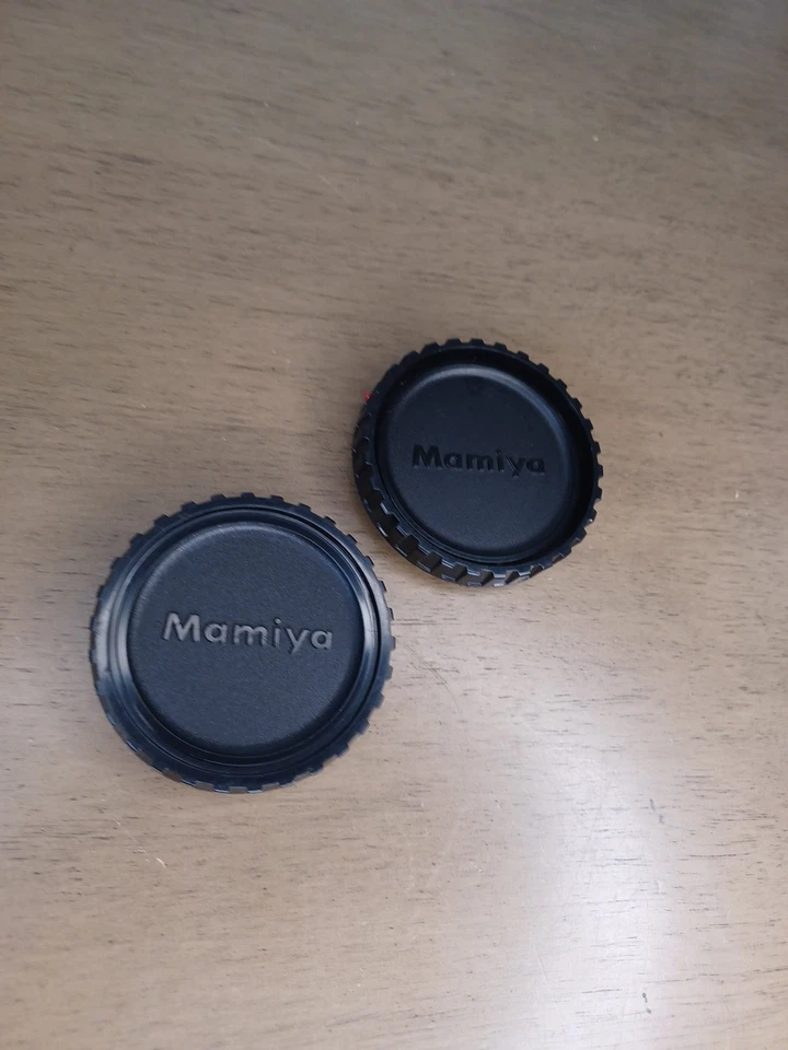 OEM Mamiya M645 Body Cap + Rear Lens Cap for (645J, M645, 1000, Pro, TL) MINT - Image 3 of 4