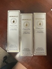 Lot of 3 SPONGELLE' FRESIA PEAR HAND CREAM 2 OZ. HYALURONIC ACID, SHEA