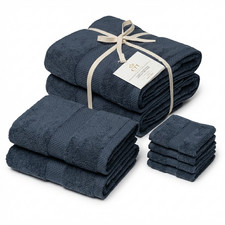 8 Piece Towel Set 100 Micro Cotton Soft Washcloths, Hand  Bath Towels