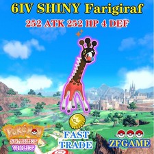 ✨POKEMON 6IV SHINY Farigiraf + EVS 🚀 SCARLET and VIOLET ✨Online delivery⚡ ENG