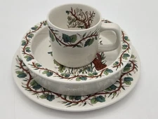 Tiffany & Co. Squirrel 3-piece Child Dish Set Johnson Brothers ENGLAND