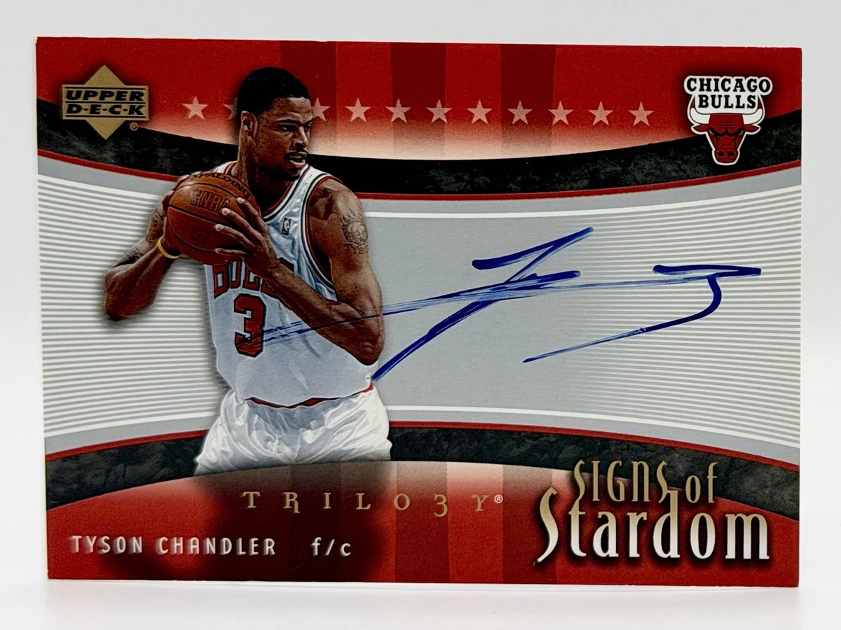 【UDA直筆】Tyson Chandler ブルズ #3 パッチ サイン Autographed TYSON CHANDLER #3 Chicago Bulls Champion Jersey Sz 52