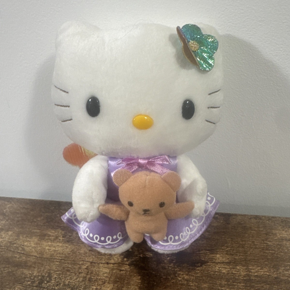 Sanrio Nakajima Hello Kitty Plush 2003 with Teddy Bear and Angel