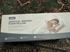 Osteo Cervical Memory Foam Pillow Queen Grey Neck Support Cooling Orthopedic