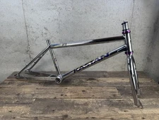 Kastan Square Back 20” Bmx Frame And Fork Vintage Old Mid School Pro