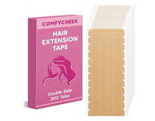 Comfycheer Hair Extension Tape 300 Tabs, Double Sided Adhesive Replacement Tape