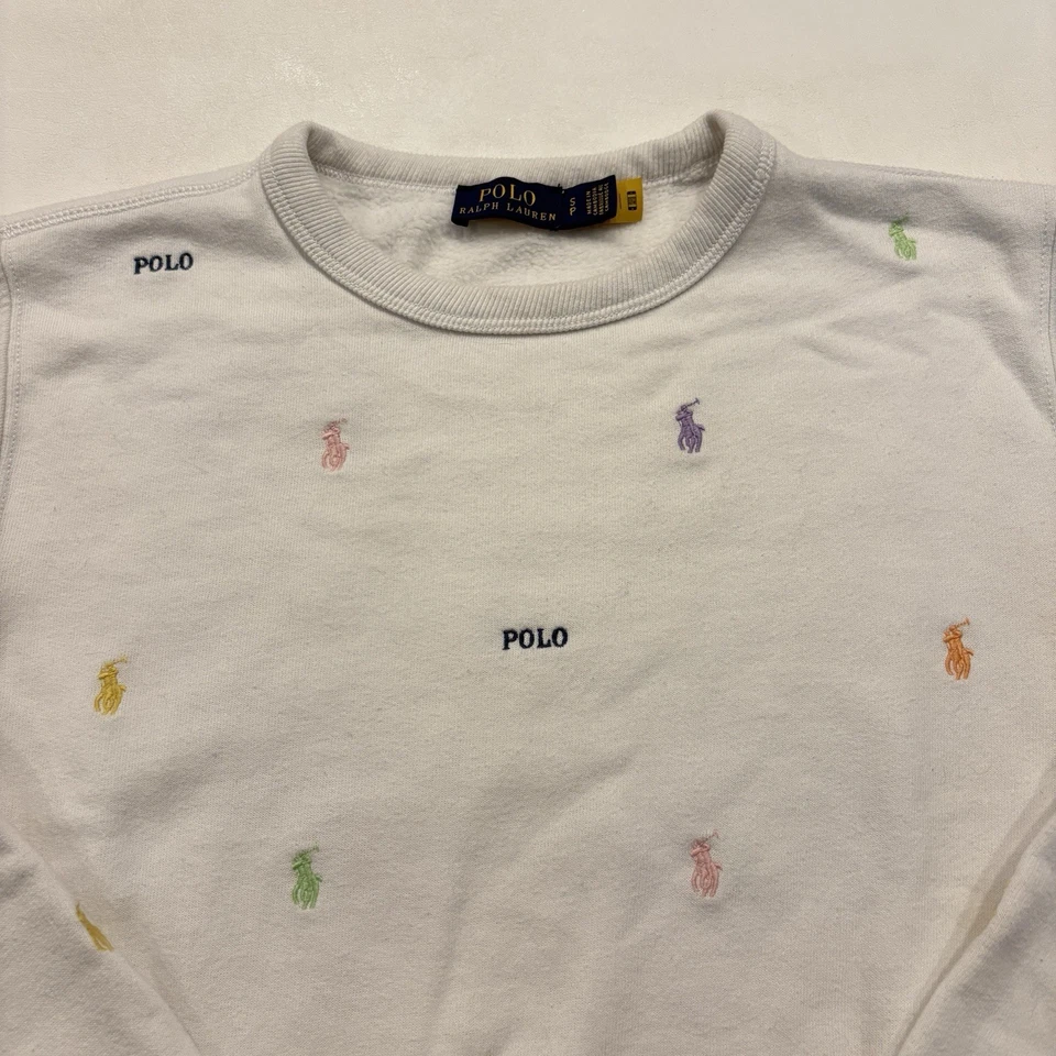 Sudadera polar Polo Ralph Lauren para mujer pequeña (SP) arco iris pony Foto 2 de 4