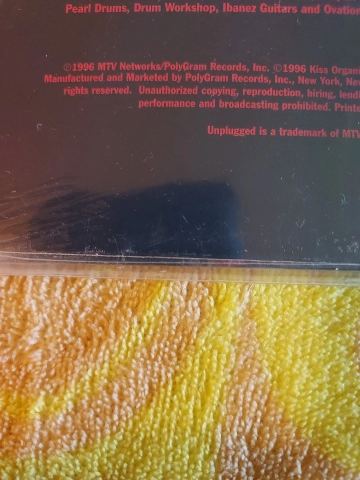 MTV Unplugged by Kiss Vinyl, Mar-1996, Mercury, Sealed Hype Sticker Poster Foto 3 de 3