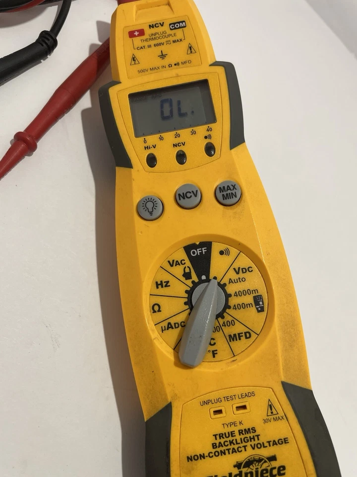 Fieldpiece HS36 Manual Ranging Digital Multimeter for HVAC/R - Image 3 of 4