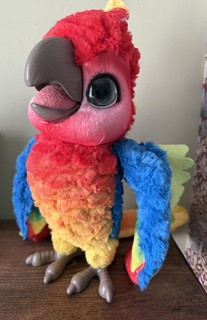 Hasbro FurReal Friends Talking Parrot Rock a Too Interactive Colourful Toy VGC