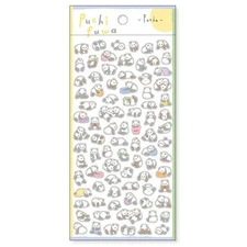 Kawaii Panda Sticker Sheet - Japanese Stationery for Journaling, Scrapbooking