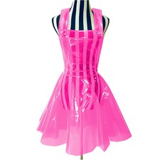 Frauen Transparent PVC Kleid See Through A Li...
