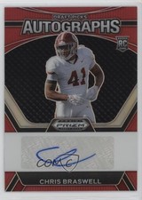 2024 Panini Prizm Draft Picks Red 131/199 Chris Braswell #DPA-CBL Auto 04xt