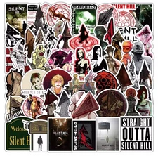 50PCS Silent Hill Stickers Decal Laptop, Scooter, Cell-Phone Vinyl Stickers