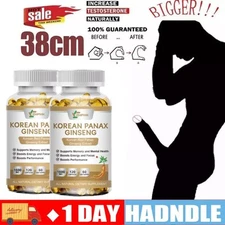 Korean Red Panax Ginseng 1600mg - 120 Capsules - Extra Strength Highest Potency