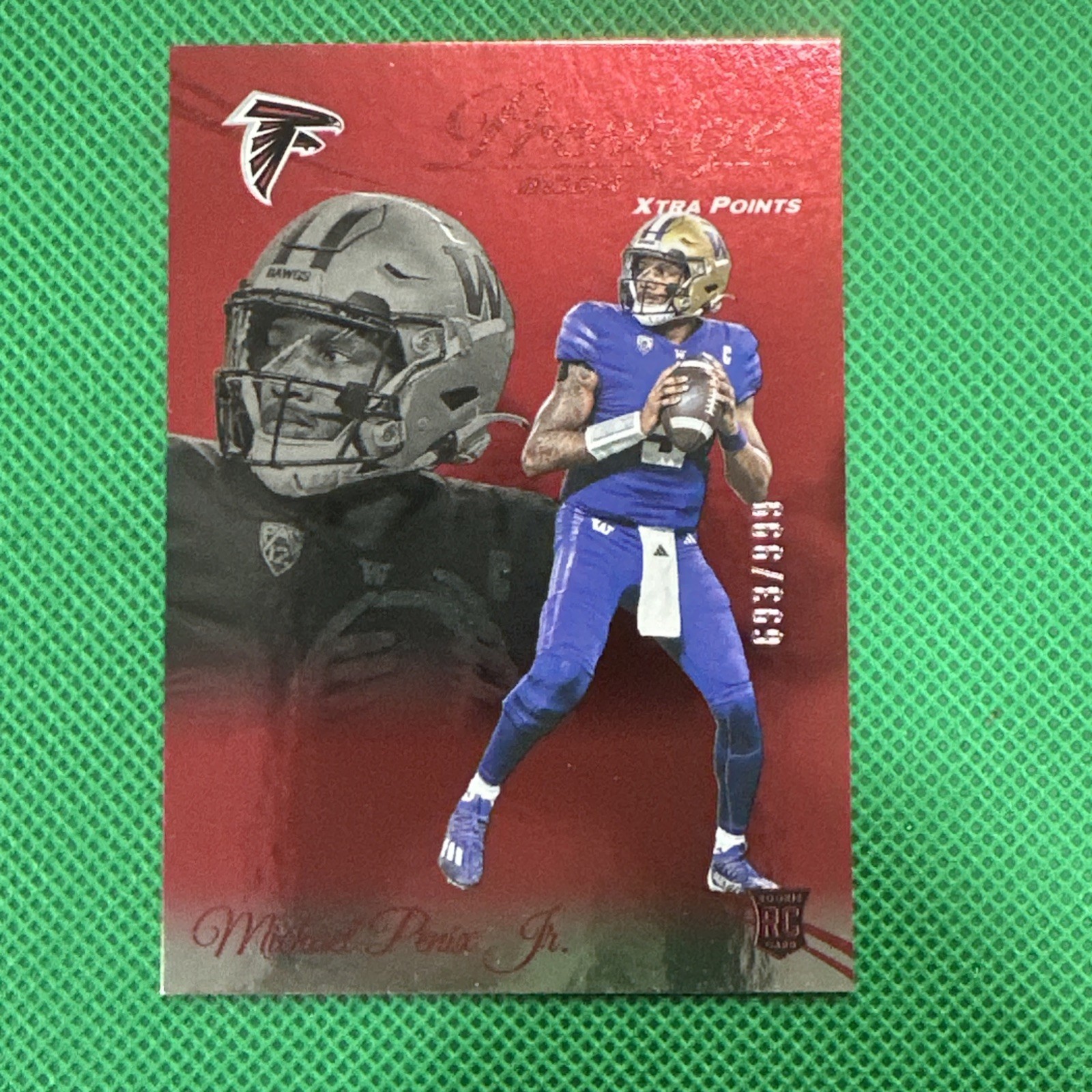 2024 Panini Prestige - Rookies Michael Penix Jr. #335 Xtra Points Red /999 (RC)