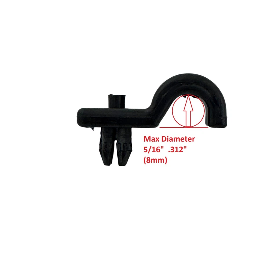 Clipe de linha de combustível de freio, conjunto de 10, novo. IH Scout / Ford Bronco / Caminhão / Etc. - Imagem 2 de 4