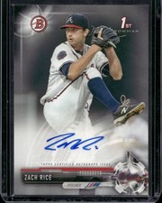2017 Bowman #PA-ZR Zach Rice Paper Prospect Autographs