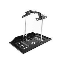 Battery Hold-Down Tray,Universal Metal Car Battery Tray Adjustable Hold Down