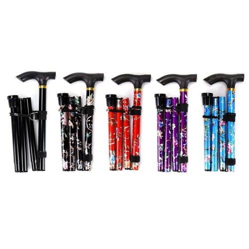 Walking Stick Cane Folding and Extendable Collapsible Adjustable Height - Picture 12 of 38