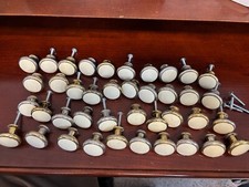 Lot of 50 Cabinet Drawer or Door Knobs-Ivory Inserts--1-1/4 inch--Japan