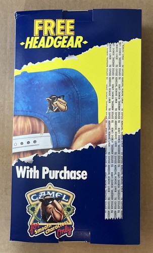 JOE CAMEL Smooth Character Snap Back Cap Hat '90 Blue ~ NEW OLD STOCK IN BOX! - Picture 5 of 7