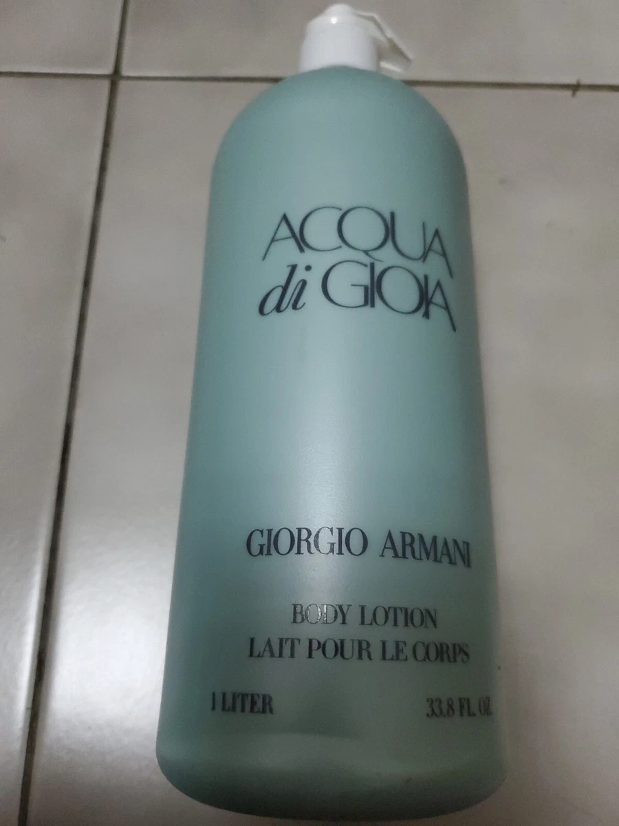 Giorgio Armani Acqua di Perfumed Body Lotion Jumbo 33.8 oz Broken | eBay