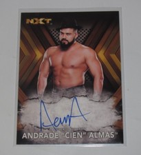 2017 Topps WWE NXT Andrade Cien Almas Bronze Parallel Auto Card #37/99
