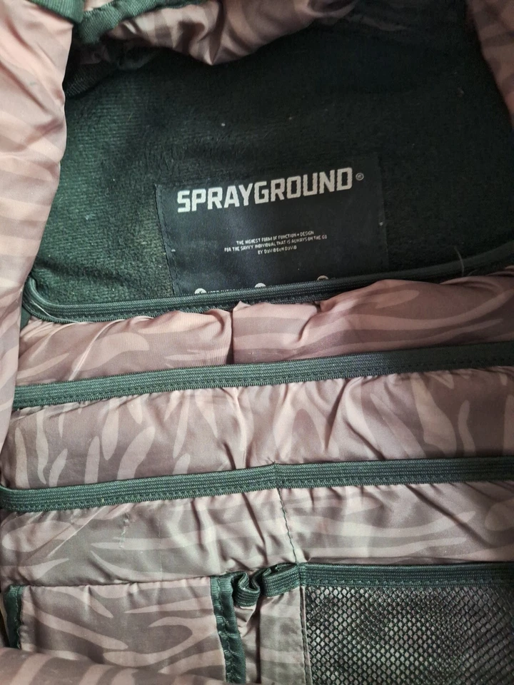 Mochila SPRAYGROUND Negra Arma Modelo Inicial Laptop Tableta Libro Bolsa Foto 4 de 4