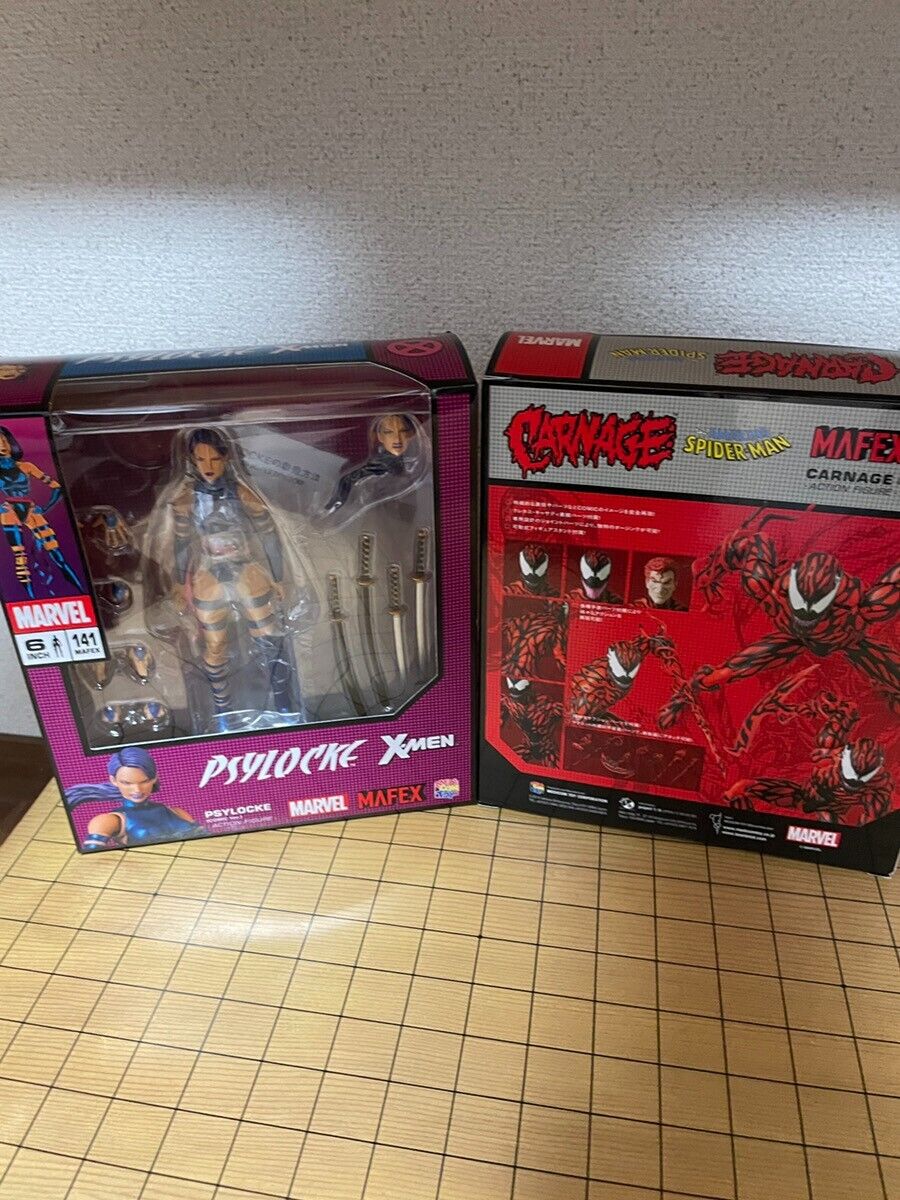Mafex No.141 Psylocke & No.118 Carnage Comic Ver. Marvel X Mafex No.141 Psylocke & No.118 Carnage Comic Ver. Marvel X