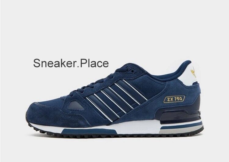adidas Originals ZX 750 Men's Trainers in Blue / White adidas Originals ZX 750 Men's Trainers in Blue / White