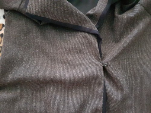 Annette Gortz Biba wool brown melange coat jacket size 40 - Picture 8 of 12