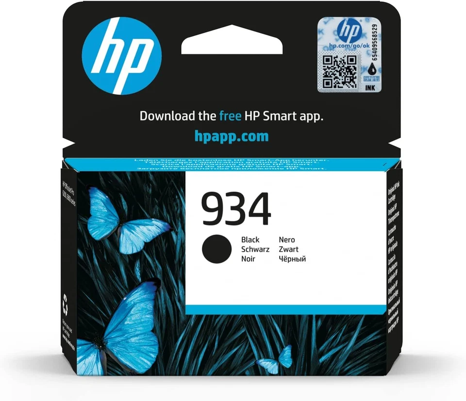 HP 934 cartouche d'encre Noire authentique C2P19AE (TVA incluse) - Photo 1/1