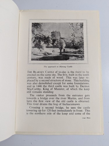 1961 Publication Booklet Pamphlet with B&W Photo Blarney Castle Kissing Rock - Picture 5 of 11