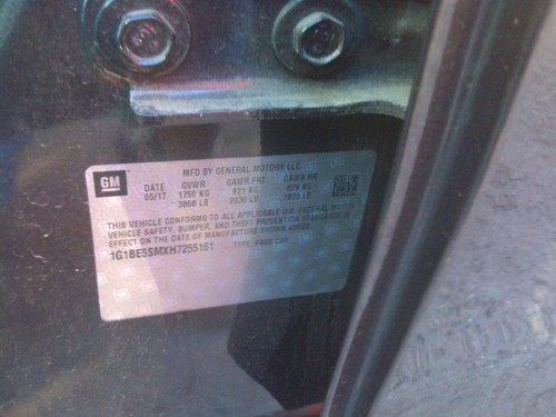 Air Flow Meter CHEVY CRUZE 16 17 - Imagen 5 de 12