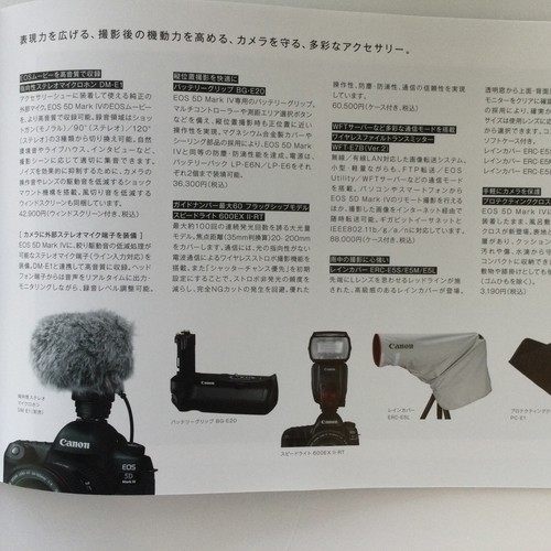Canon EOS 5D Mark Ⅳ Japanese Camera &Lens New Catalog Published in March 2021 - Picture 10 of 10