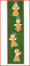 Christmas Angels Mini Bellpull Needlepoint Canvas