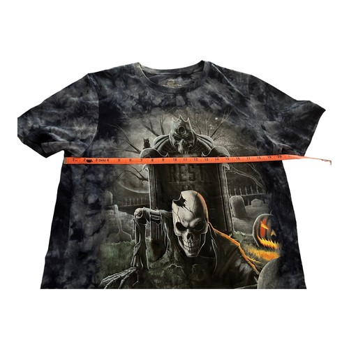 Descansa en paz Skeleton Rising From Grave azul tie dye talla (42-44) L (M728) - Imagen 5 de 7