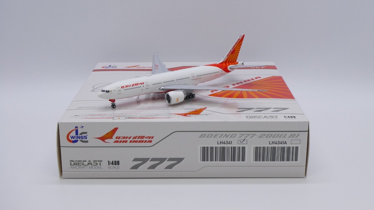 エアインディア 777-200LR VT-AEF 1/400 Air India B777-200(LR) Reg: VT-AEF JC Wings Scale 1:400