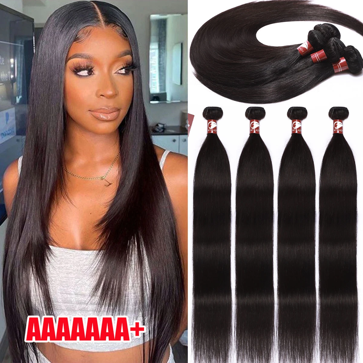 Brazilian virgin hair straight sale