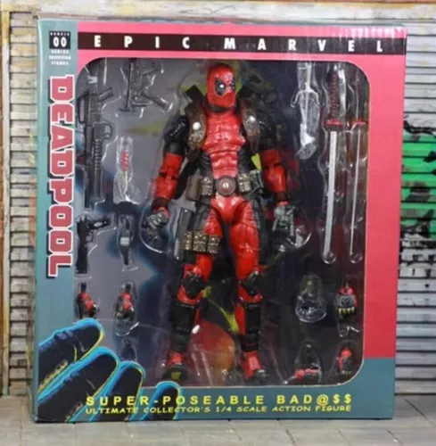 NECA Marvel X-Men Deadpool Ultimate Collector's 8" Action Figure Model Toy Box - Picture 6 of 16
