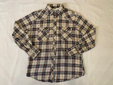 Wrangler Pearl Snap Plaid Cowboy Rodeo Western Long Sleeve Shirt- Men s Medium