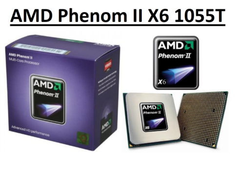 AMD Phenom II X6 1055T 6 Core Processor 2.8 - 3.3 GHz, Socket AM3, 125W CPU - Picture 1 of 4