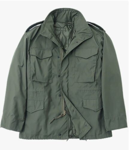 American M65 Military Herren Jacke US Army Vietnam Feldmantel Grün Replica Neu - Bild 6 von 18