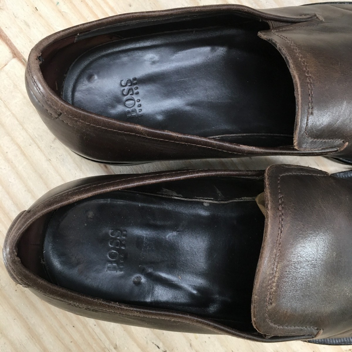 Hugo Boss Shoes Mens 8.5 Casual Slip On Loafers Brown  display picture 3