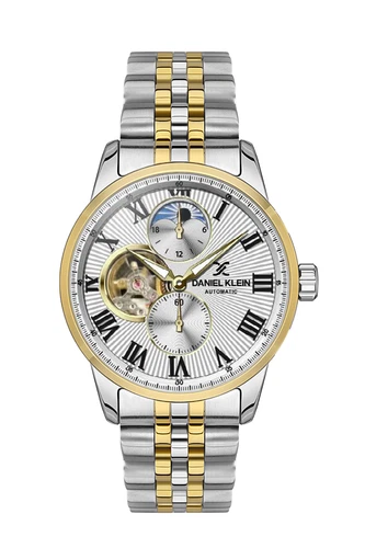Daniel Klein Skeleton Automatic Men White /Gold Watch