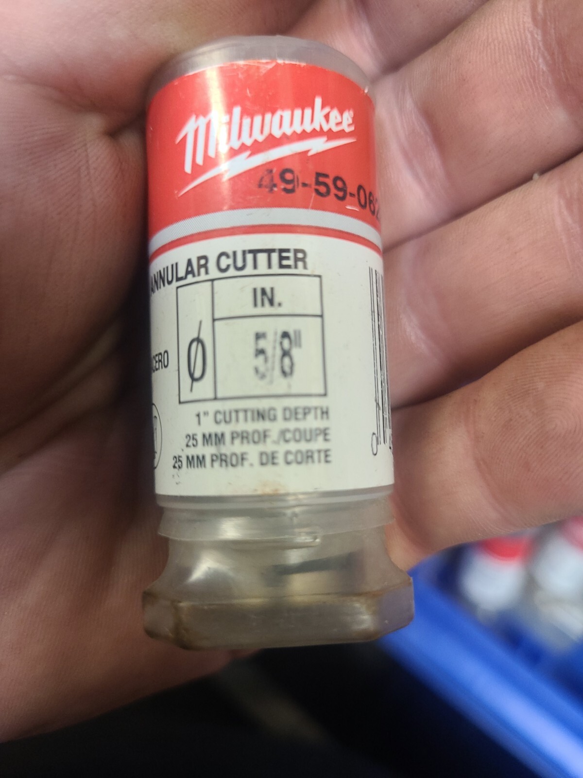 Milwaukee 49590625 HSS Annular Cutter Mag Drill Bit 5/8 " 1" depth eBay