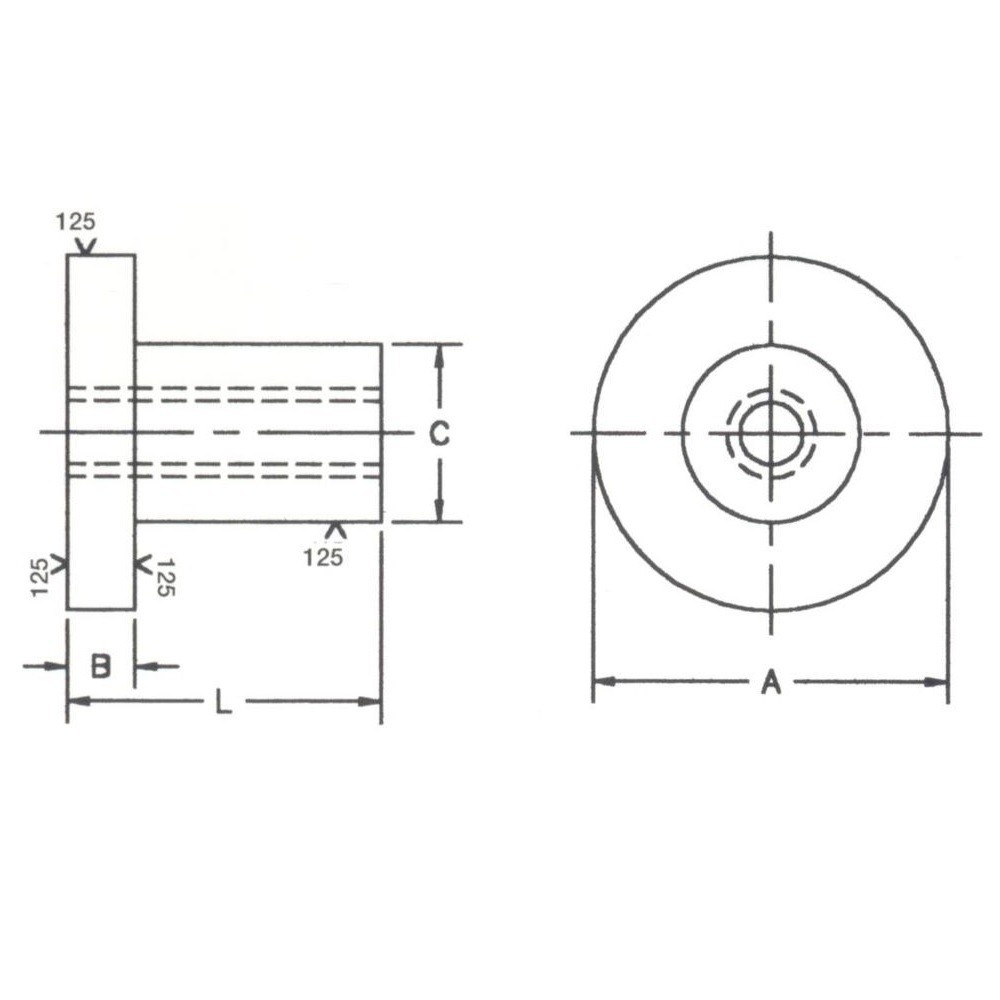 1 1/4" 8 Pitch Right Hand Flange Type Acme Bronze Nut eBay