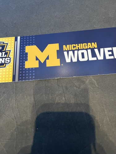 University Of Michigan Football 2023 National Champs Plastic Sign New Man Cave - Picture 4 of 10