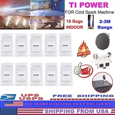 10 Bags Cold Spark Machine Powder 200g Bag 2-3M Range Stage Effect Indoor(2kg)